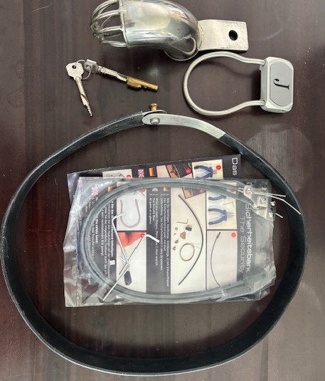 Keuschheitsgürtel, Bund verstellbar, Edelstahl hochwertig, von fetisch-felix.de