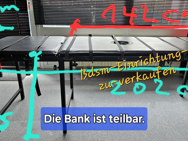 Bondage-Massagetisch/Bank, Universalbank, Züchtigungsbank, Fesselungsbank, Streckbank