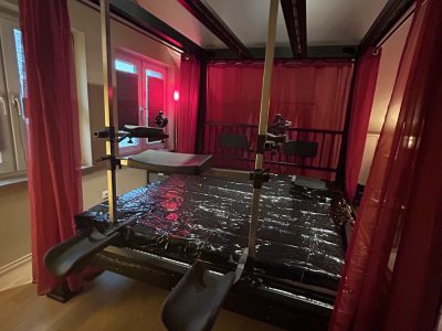 BDSM Stahl Systembett