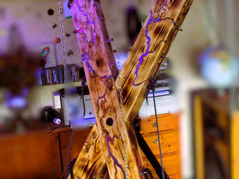 Andreaskreuz - SM - Freistehend - Handarbeit - Kunst