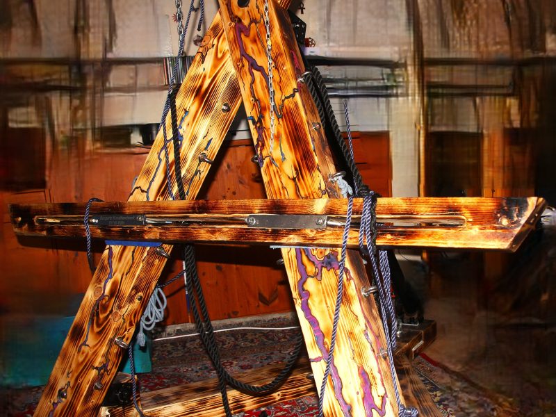 Andreaskreuz - SM - Freistehend - Handarbeit - Kunst