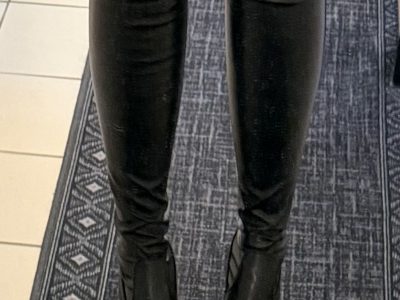 Schwarze Overknee Stiefel Gr. 40 – kaum getragen